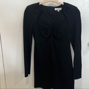 Sophisticated Black Long Sleeve Dress